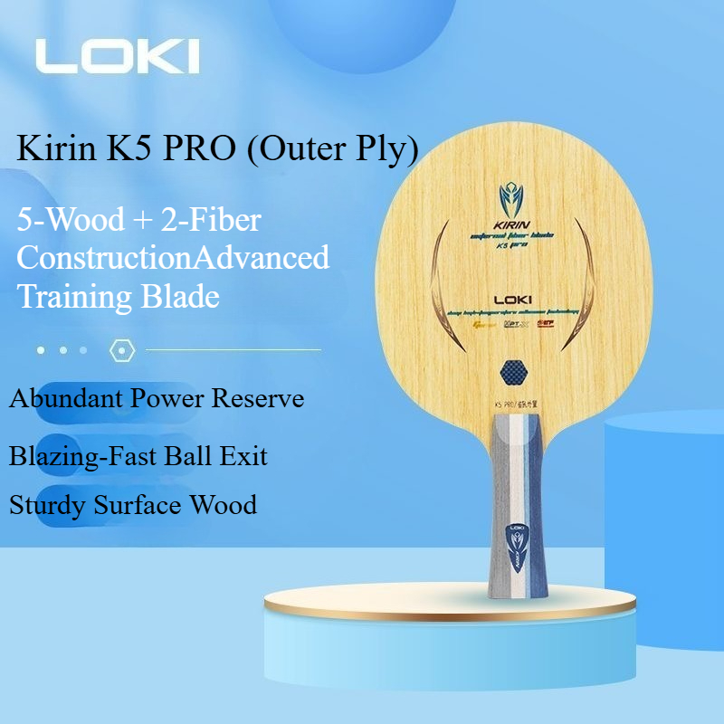 LOKI キリン K5 PRO 卓球ラケット 5枚合板 2枚 - Outdoor Furniture Wood のレビューと価格